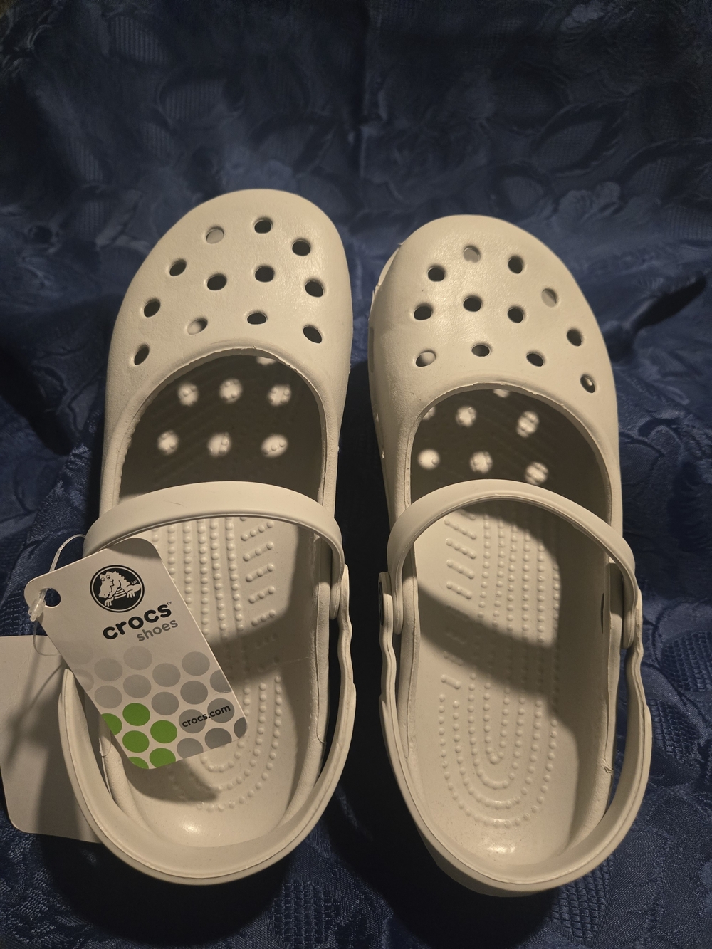 Mary Jane CROCS Pearl White W8